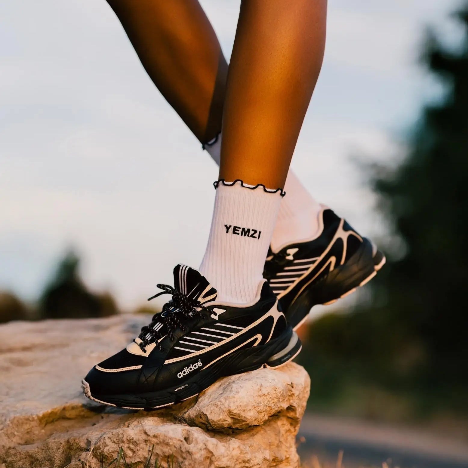 The Secret To An Elevated Exercise Look Is In The Socks | Yemzi Frill Socks