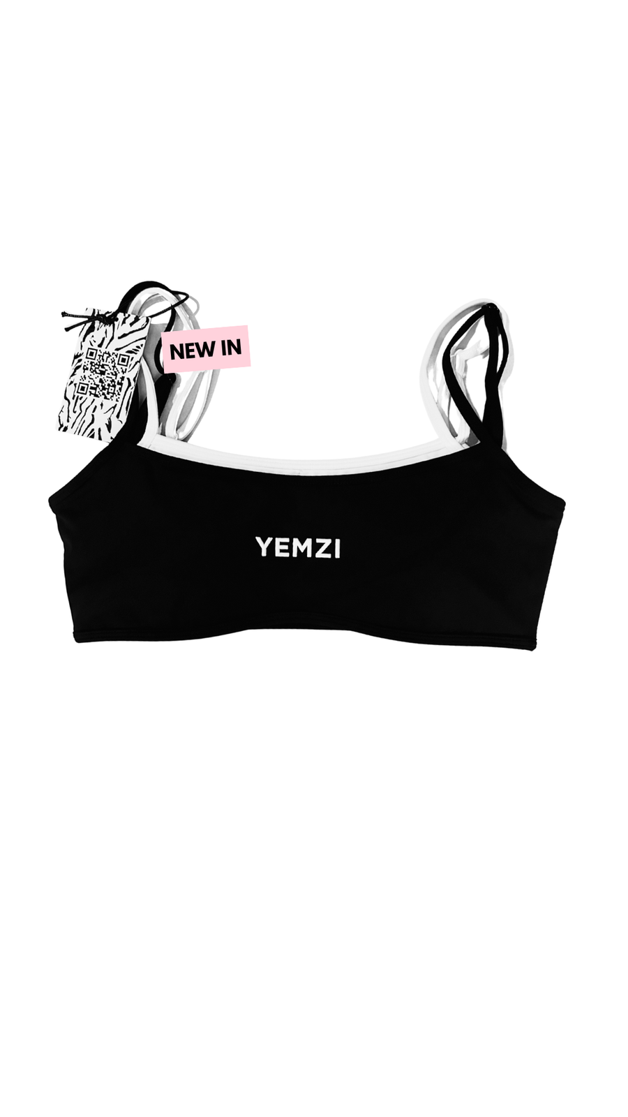 Active Contrast Bra - Black/White
