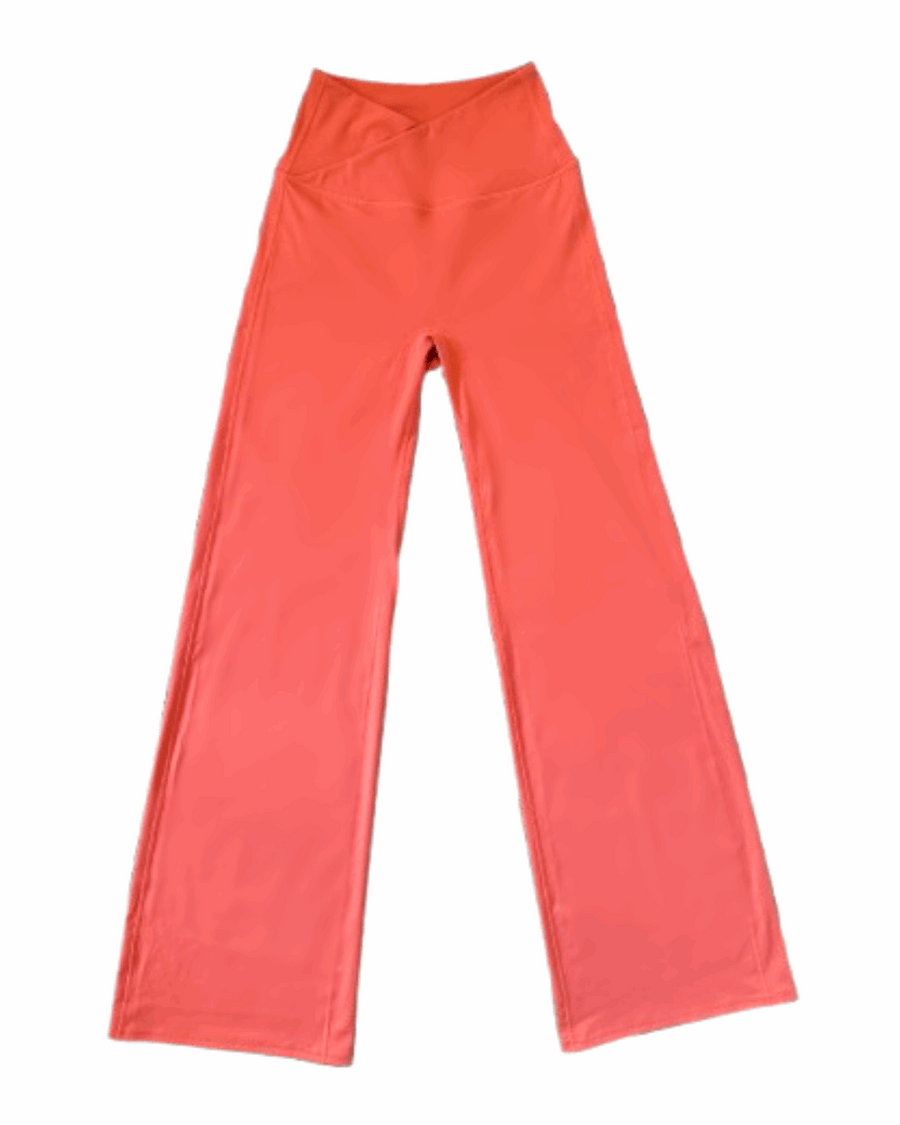 Guava Pink Active Flared Trousers