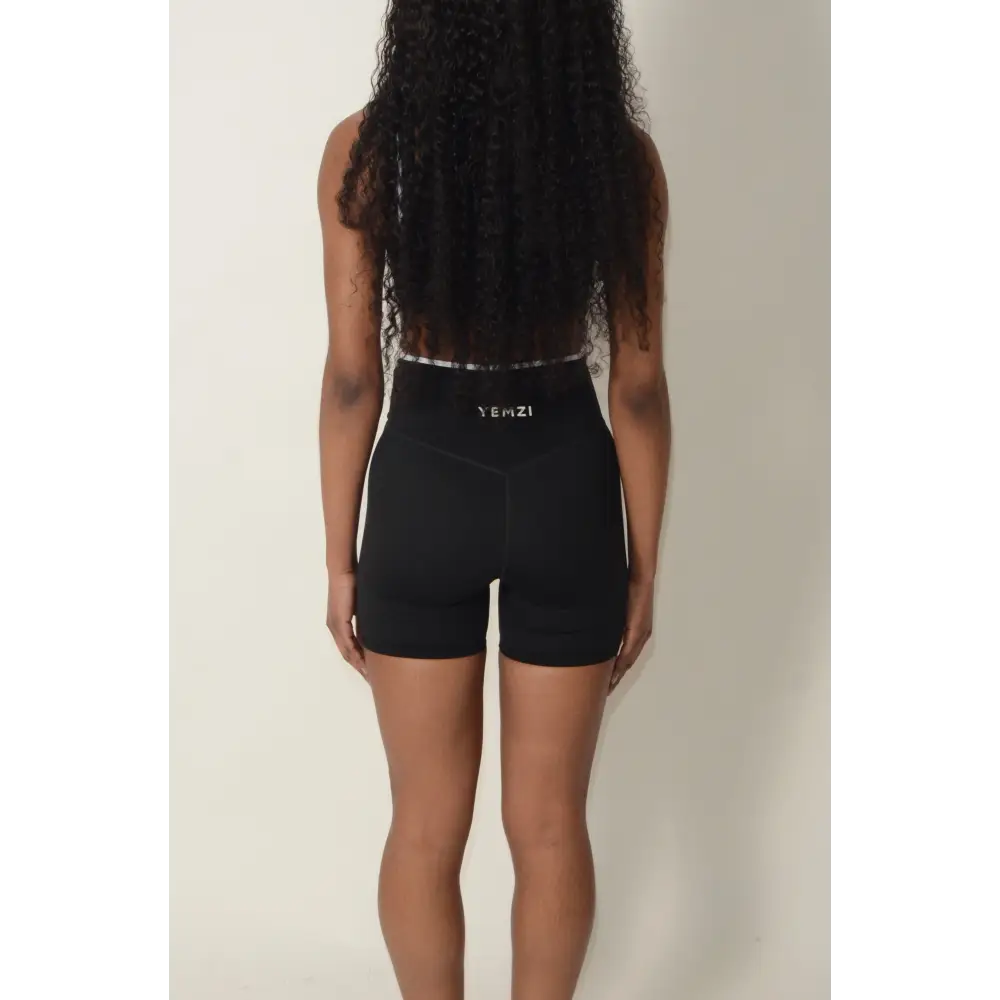 Black & White Active Contrast Shorts - Activewear