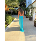 Azura Halterneck Maxi Dress - Dress