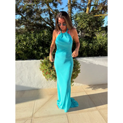 Azura Halterneck Maxi Dress - Dress