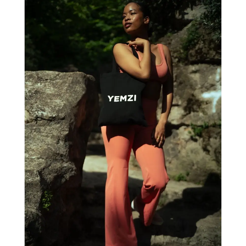 Black Cotton Canvas Tote Bag - Accessories