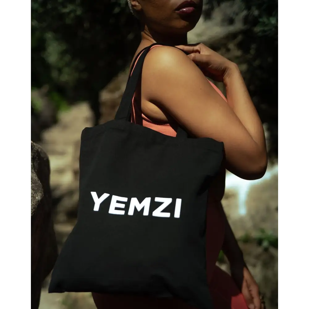 Black Cotton Canvas Tote Bag - Accessories