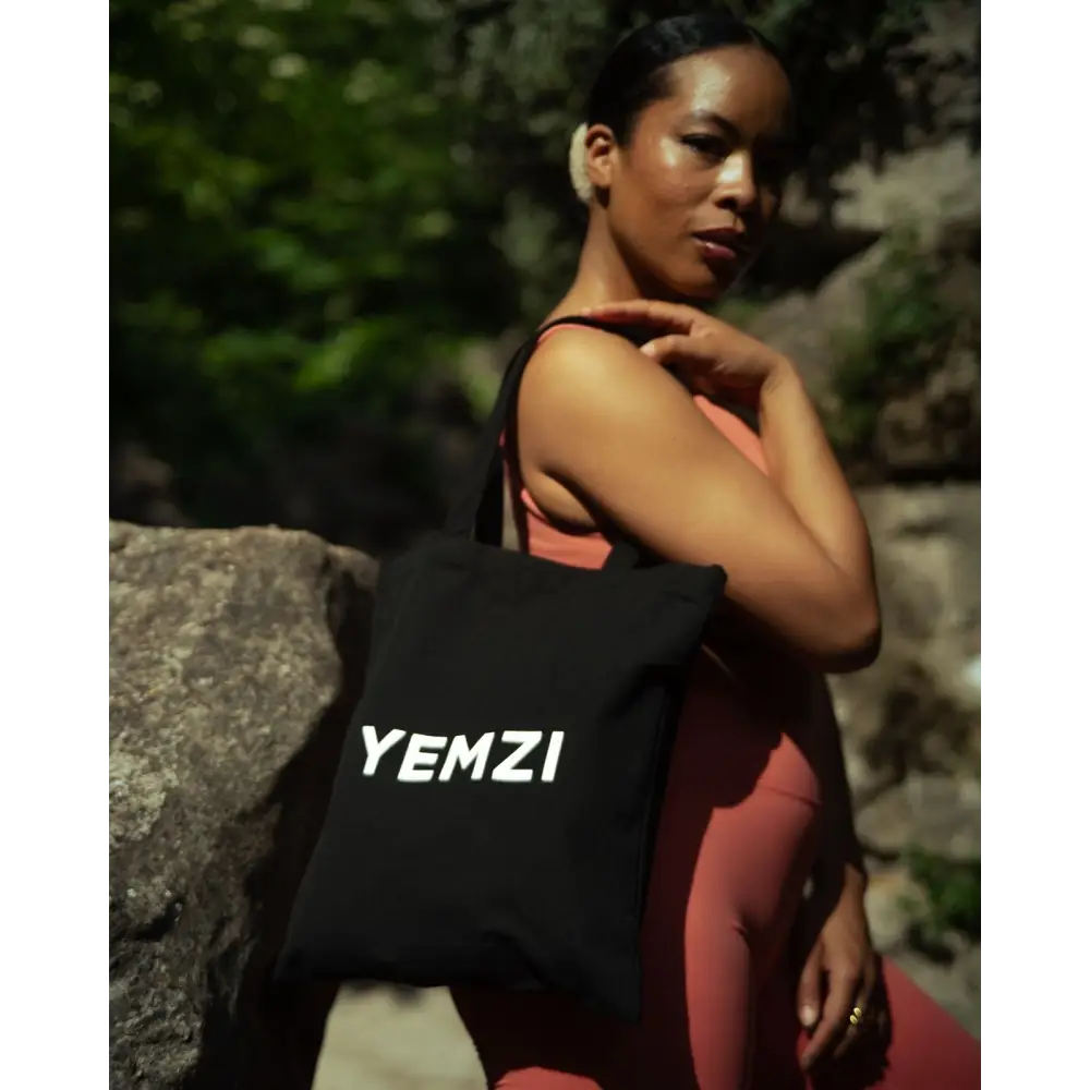 Black Cotton Canvas Tote Bag - Accessories