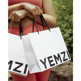 Black & White Medium Luxury Ribbon Gift Bag - Accessories
