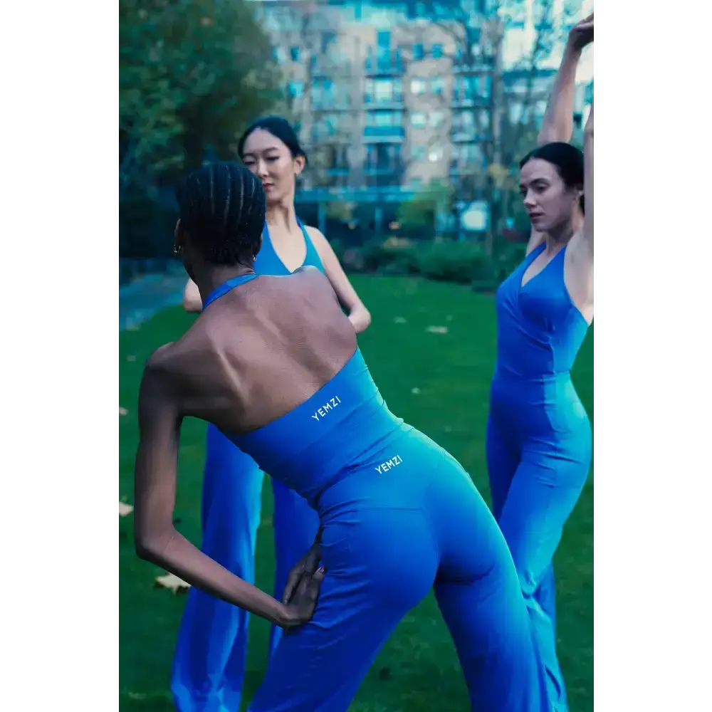 Tall Royal Blue Wide Leg Contour Pants - Activewear