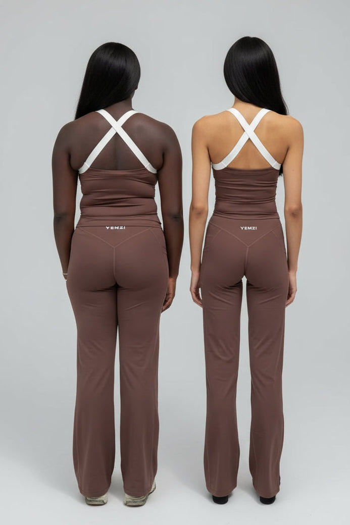 Cross Back Built in Bra Sculpt Tank Top [FREE ITEM] - Activewear