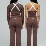 Cross Back Built in Bra Sculpt Tank Top [FREE ITEM] - Activewear