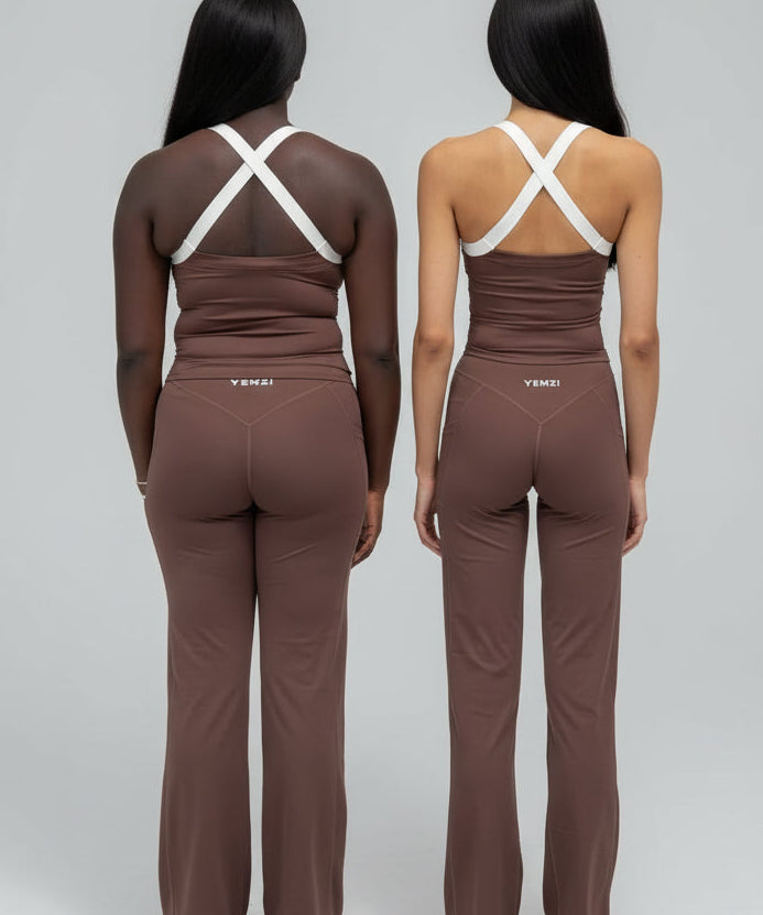 Cross Back Built in Bra Sculpt Tank Top [FREE ITEM] - Activewear