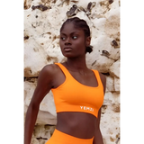 Fanta Orange Sculpt Seamless Ribbed Bra