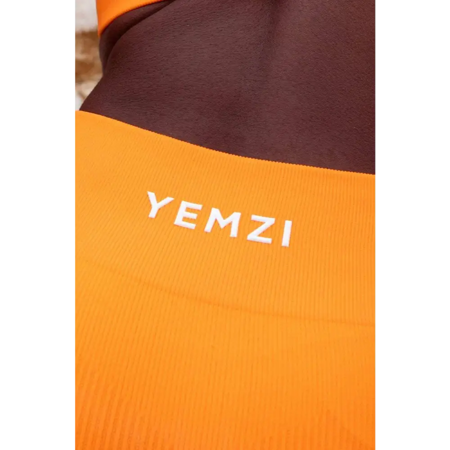 Fanta Orange Sculpt Seamless Ribbed Leggings