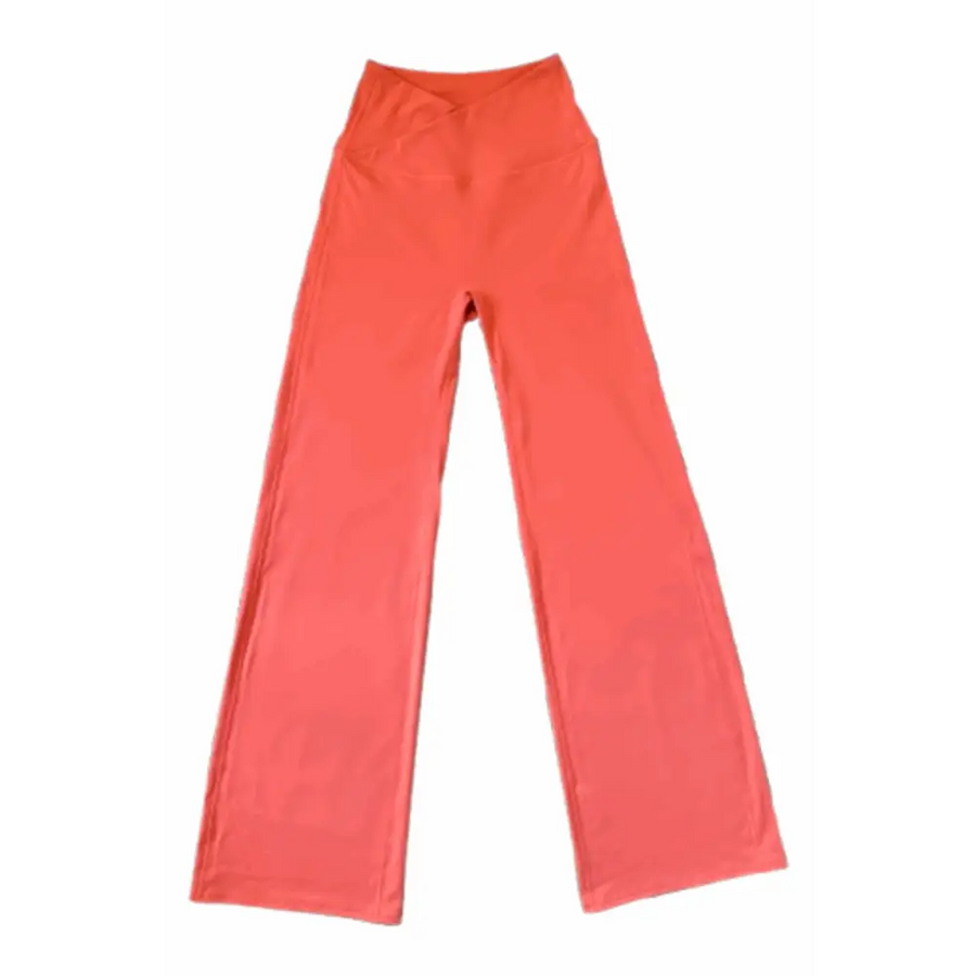 Guava Pink Active Flared Trousers