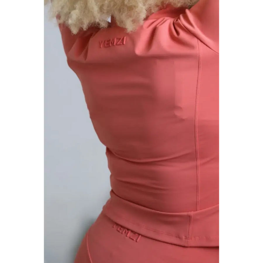 Guava Pink Active Zip Jacket