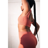 Guava Seamless Square Neck Ribbed Sports Bra - Activewear