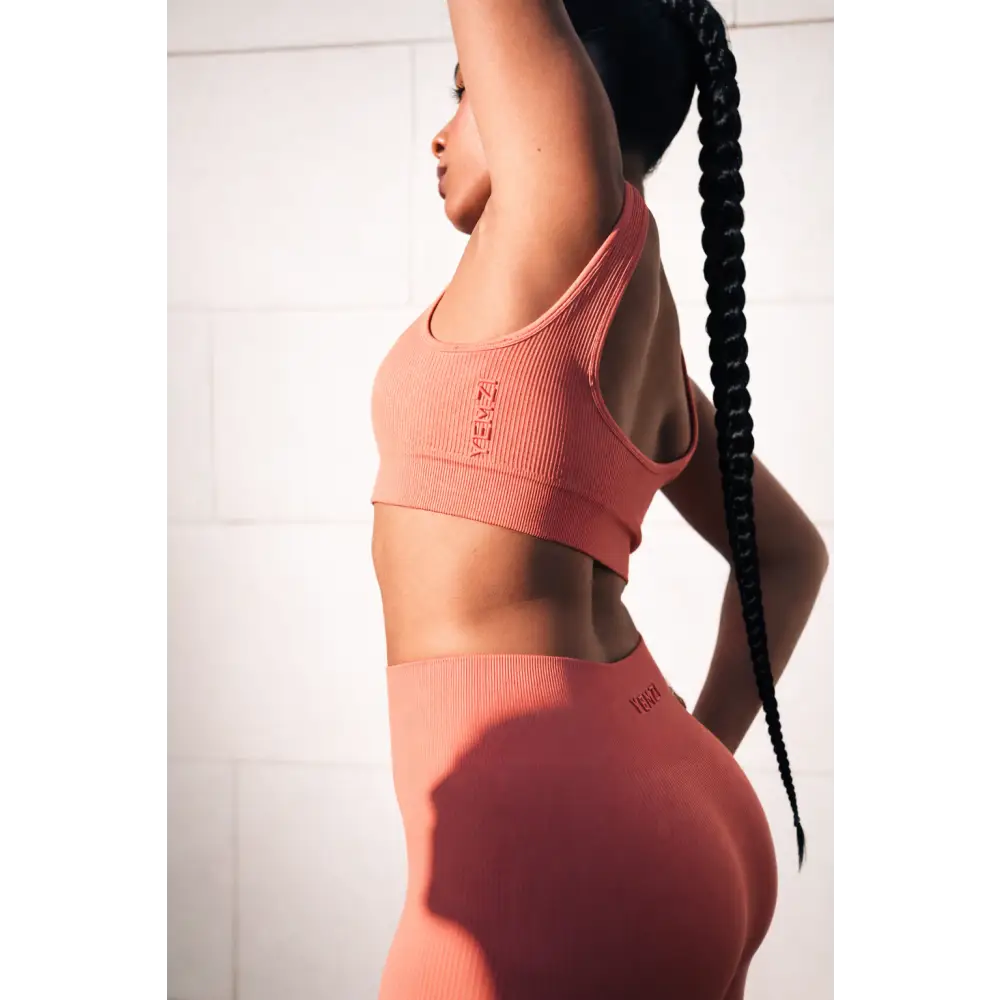 Guava Seamless Square Neck Ribbed Sports Bra - Activewear