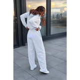 Tall Lunar Grey Varsity Cotton Sweatpants - S - Activewear