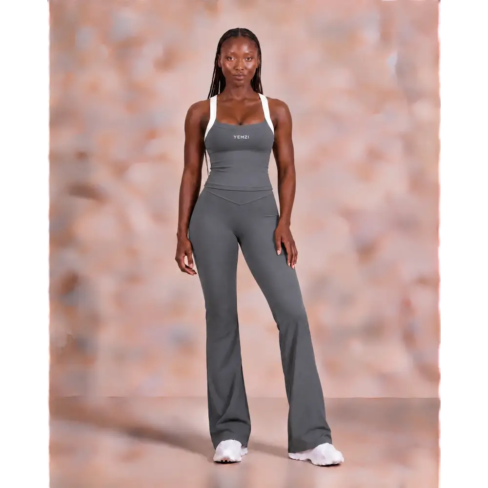 Mid-Rise Straight Leg Sculpt Pants - Tall (Grey Brown) - Activewear