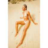 Okun Marine Triangle Bikini Top (White Gold) - Swimwear