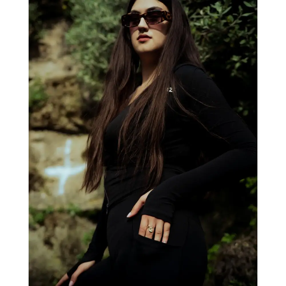 Onyx Hooded Zip Jacket & Soft Flare Trousers Set - Tall - Activewear