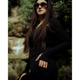 Onyx Hooded Zip Jacket & Soft Flare Trousers Set - Tall - Activewear