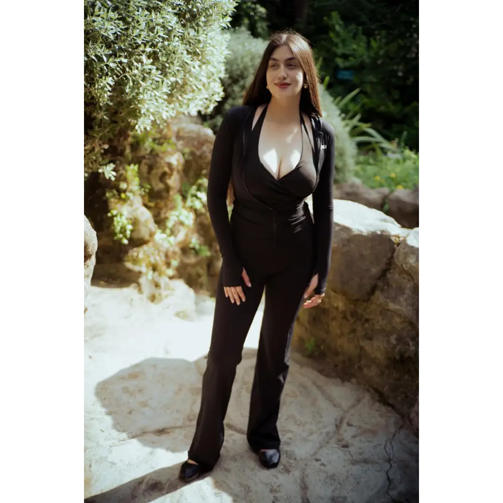 Onyx Hooded Zip Jacket & Soft Flare Trousers Set - Tall - Activewear