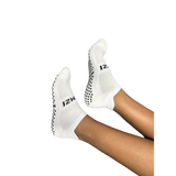Pilates Non‑Slip Grip Ankle Socks – Bold Dreamer (Black & White) - White / One size - Accessories