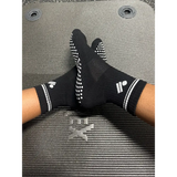 Pilates Grip Non-Slip Quarter Socks – Bold Dreamer Black & White - Black / One size - Accessories