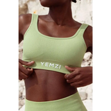Sage Green Sculpt Seamless Ribbed Bra