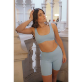 Sky Blue Active Cycle Shorts