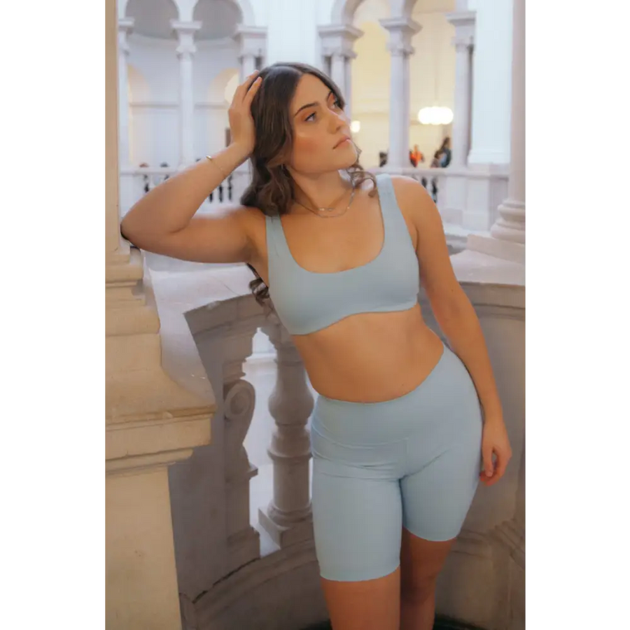 Sky Blue Active Cycle Shorts