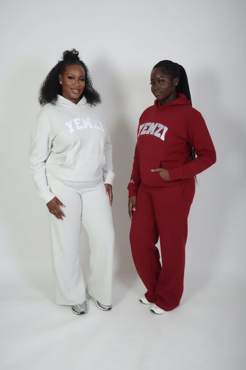 Tall Lunar Grey Cotton Varsity Hoodie - Activewear