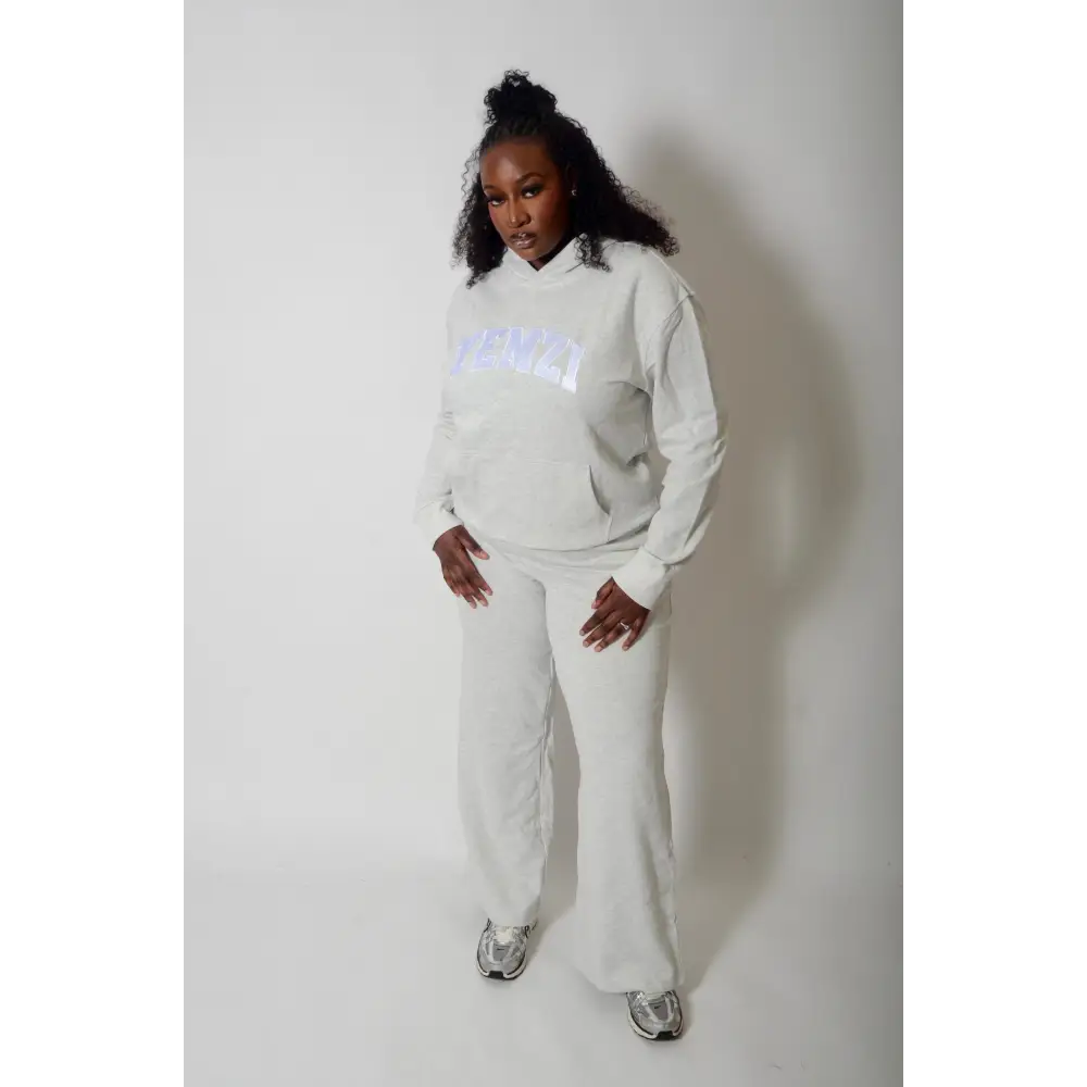 Tall Lunar Grey Cotton Varsity Sweatpants - Activewear