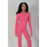 Tall Pitaya Pink Hooded Zip Jacket & Flared Leg Trousers Set - Activewear