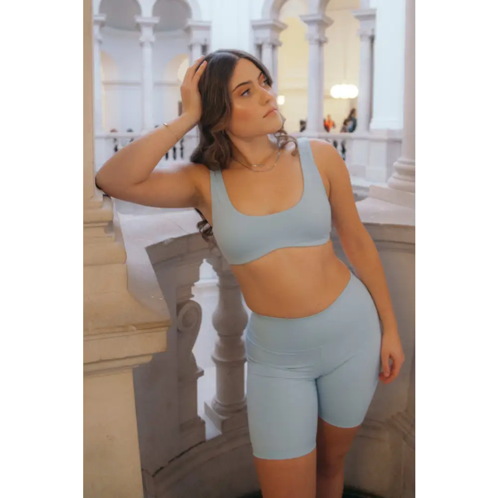 Sky Blue Active Cycle Shorts