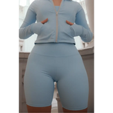 Women’s Sky Blue Active Cycle Shorts